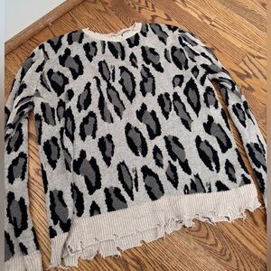 Leopard print sweater